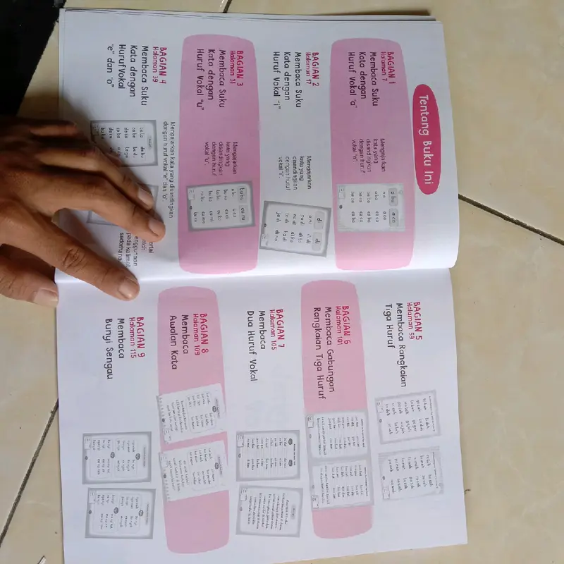 BUKU ANAK TK PAUD BELAJAR MEMBACA, 60 JAM PINTAR BACA TANPA DI EJA 8
