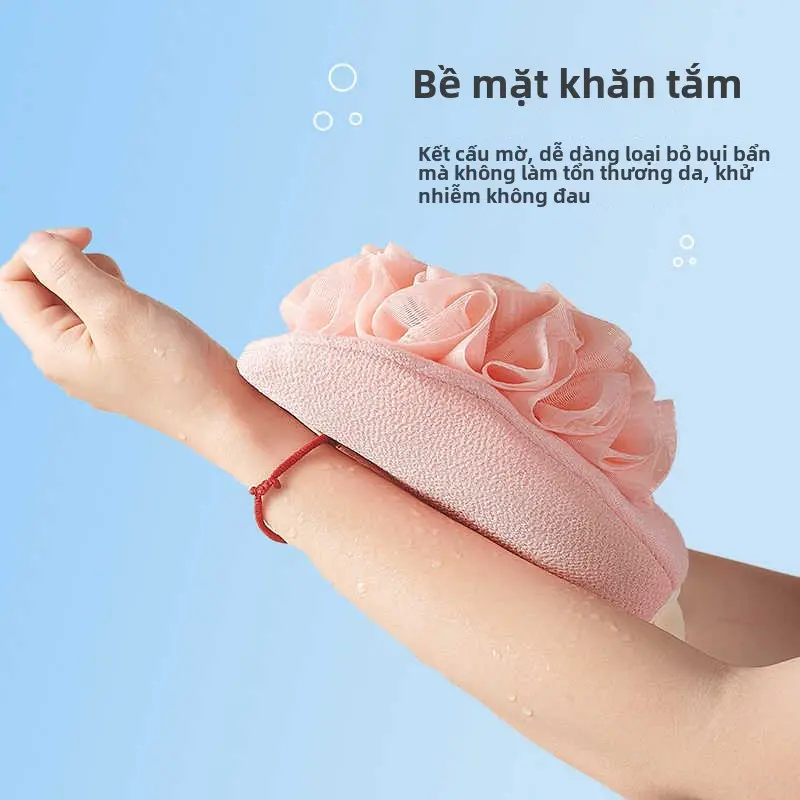 Khăn tắm và bọt biển tắm, Sử dụng kép, Sợi mềm và mịn, Máy chà lưng, Bọt biển tắm hai trong một 1