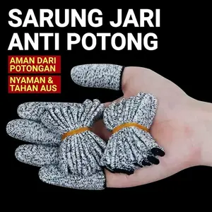 Sarung Pelindung Jari anti potong 1 pack isi 10pcs , perlindungan kerja , sarung jari kuat tahan , peralatan rumah tangga / BB