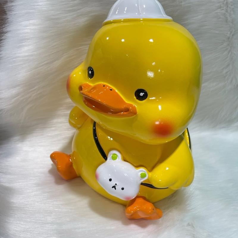 Ống Tiết Kiệm Đựng Tiền Vịt Size To Thạch Cao Ống Heo