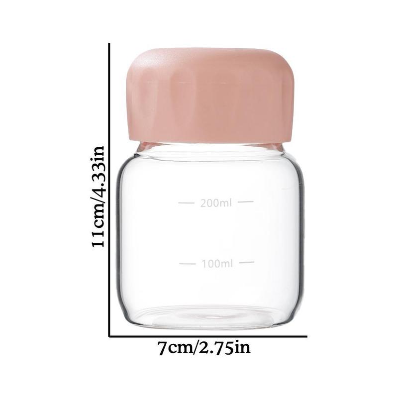 Product Introduction of Bình Nước Thủy Tinh, Dung Tích 300ml, Có Tay Áo Cốc Và Nắp, Cầm Tay Cho Gia Đình, Thích Hợp Cho Bữa Sáng, Cà Phê, Nước Ép, Sữa, R0S8 0