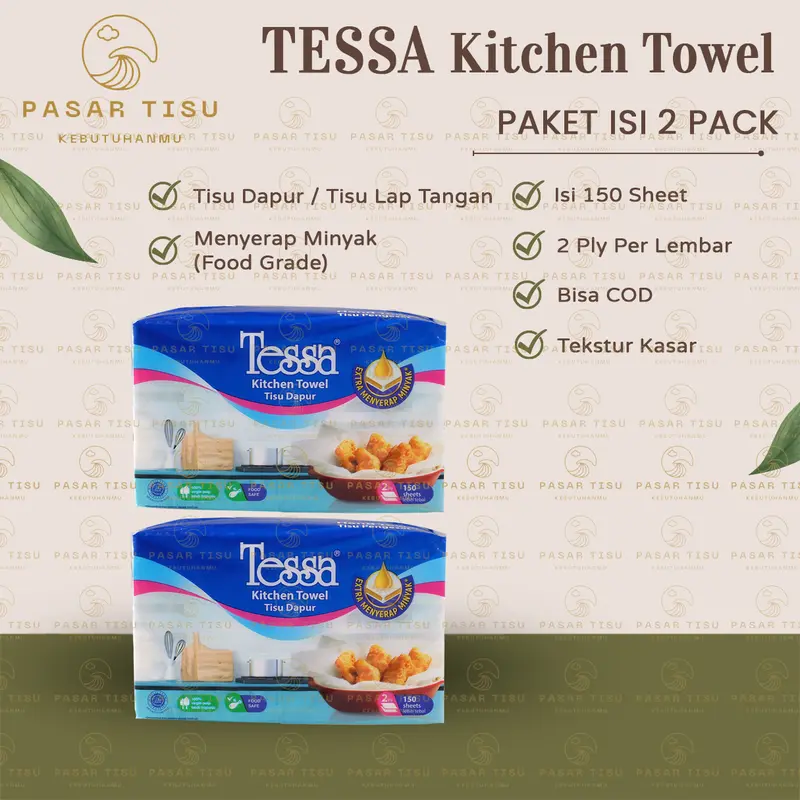 ( Paket 2 PACK ) Tissue Tessa Towel Kitchen Isi 150 Sheet - - Shop ...