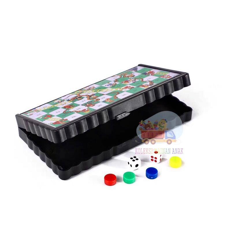 RM STORE mainan ular tangga magnet edukasi anak board game set magnetic snake and ladder 2