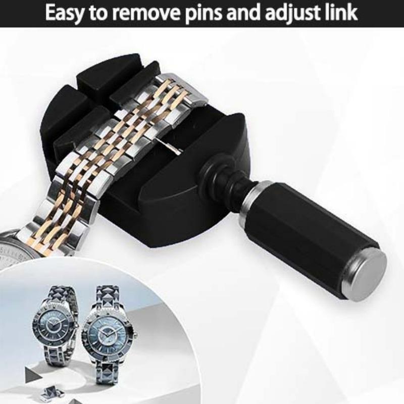 Professional Watch Link Band Sizing Removal Tool Kit for Watch Bracelet Adjustment, Watch Pin Removal Adjustment Tool Kit, Hardware, for Watch Precision Screws, Handle 5