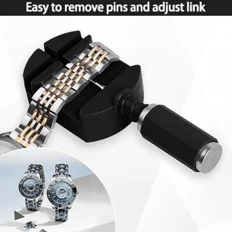 Professional Watch Link Band Sizing Removal Tool Kit for Watch Bracelet Adjustment, Watch Pin Removal Adjustment Tool Kit, Hardware, for Watch Precision Screws, Handle 5