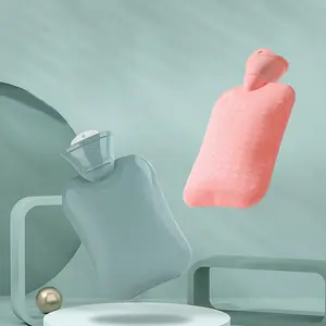 500ml/1000ml Hot Water Bag Kantung Kompres Air Panas Pereda Nyeri Perut Bag Penghangat Perut