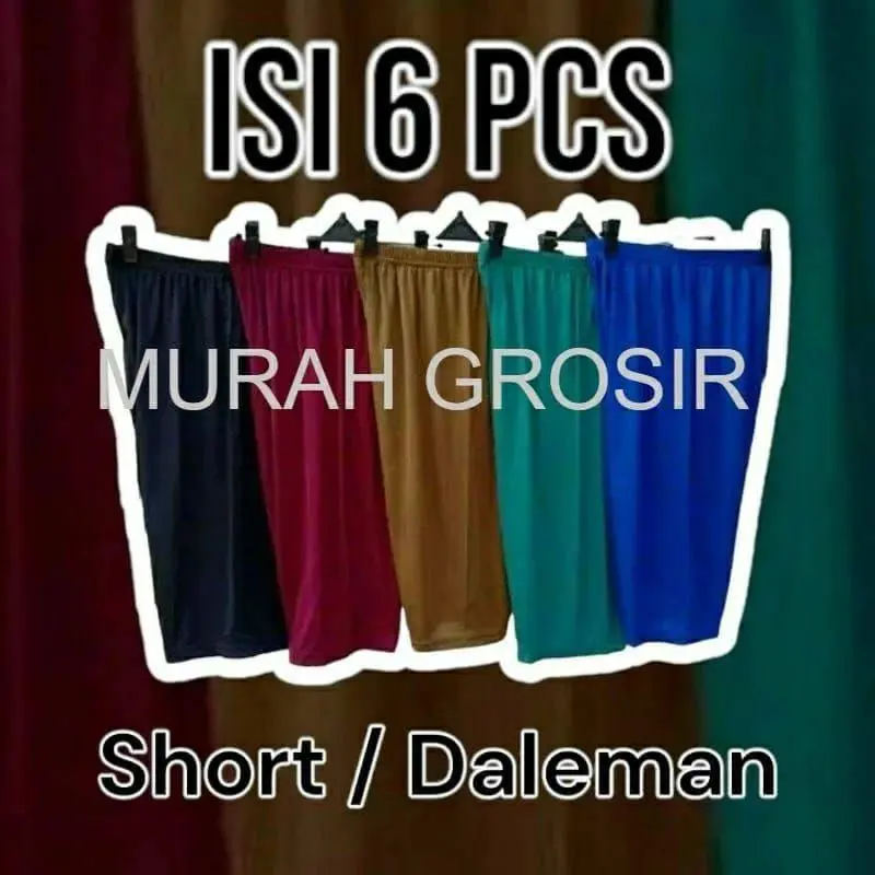 promo isi 6pcs /celana shot/ celana pendek wanita hawai dan jumbo 0