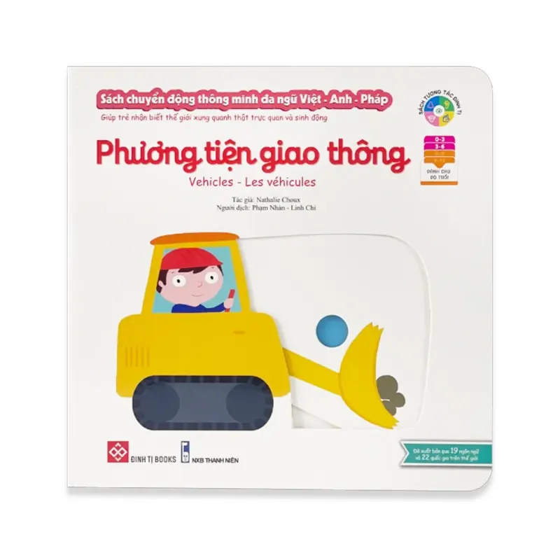 Sách Đa Tương Tác - Chuyển Động Thông Minh Đa Ngữ Việt - Anh - Pháp - Dành cho trẻ từ 0 - 6 tuổi - Đinh Tị Books 8