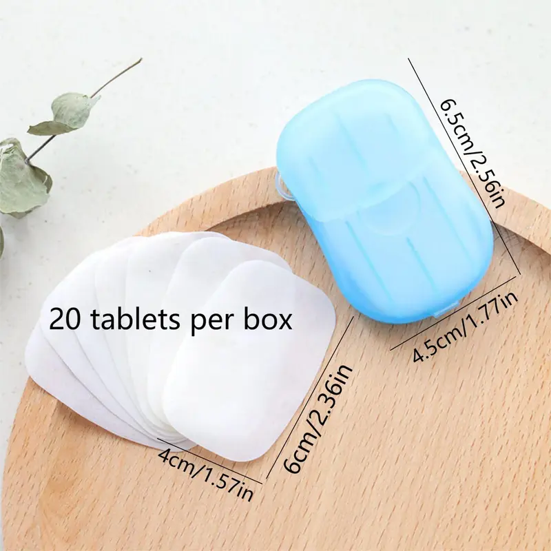 Random Color Disposable Hand Soap Paper, Portable Travel Hand Washing Soap Sheet, Comfort Mini Hand Cleaning Tablet, Outdoor Travel, Camping Accessories, Travel Essentials, Teenage Girl Gifts 1