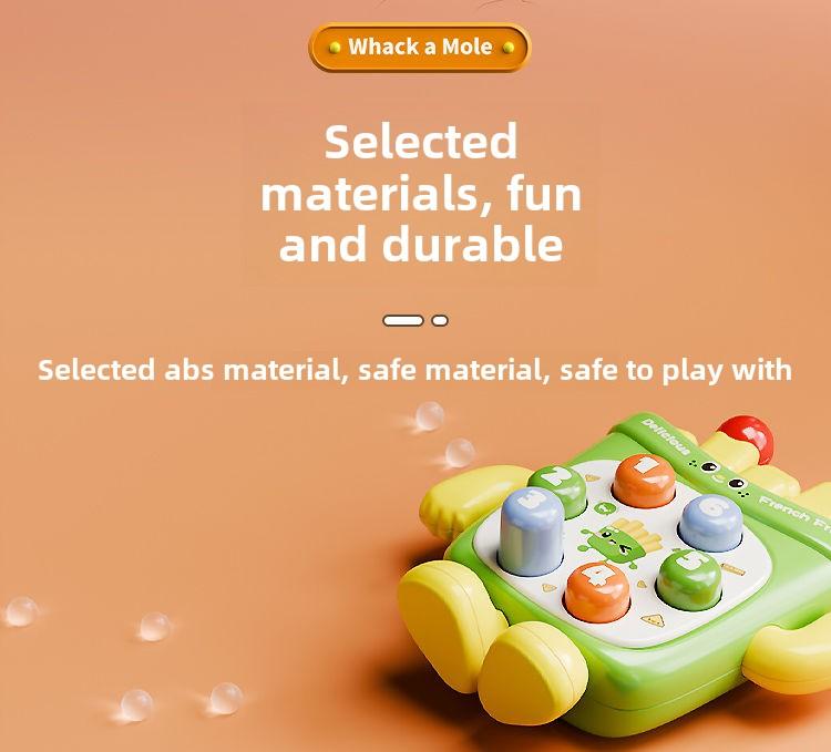 Product Introduction of Đồ Chơi Whac-a-Mole Lòng Bàn Tay Mini Âm Nhạc Bấm Cho Trẻ Em, Bộ Ghép Hình Giáo Dục Sớm, Thích Hợp Cho Bé Trai Và Bé Gái, Nhấn Ngón Tay, Trẻ Nhỏ Nhận Thức Hình Dạng, [Hình Thông Minh] 21