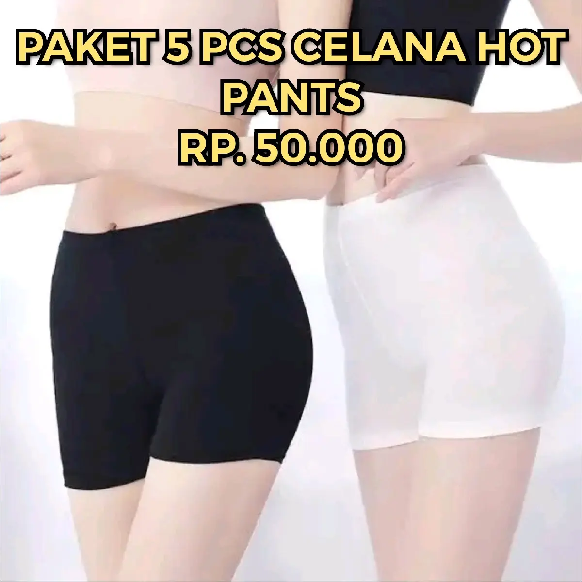 5 PCS 50K HOT PANTS /Short/LEGGING PENDEK,BAHAN SPANDEK, ELASTIS Shorts Wanita Celana Santai