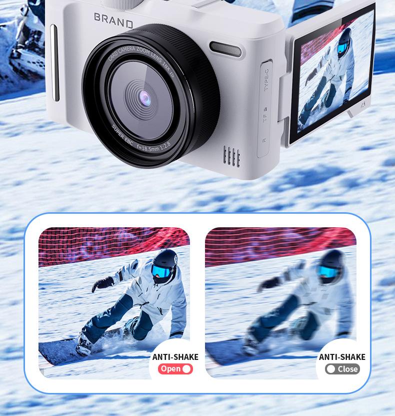Product Introduction of HD Digital Camera Mirrorless Camera CCD Rotating Screen Student Party Selfie Beauty Camera 6
