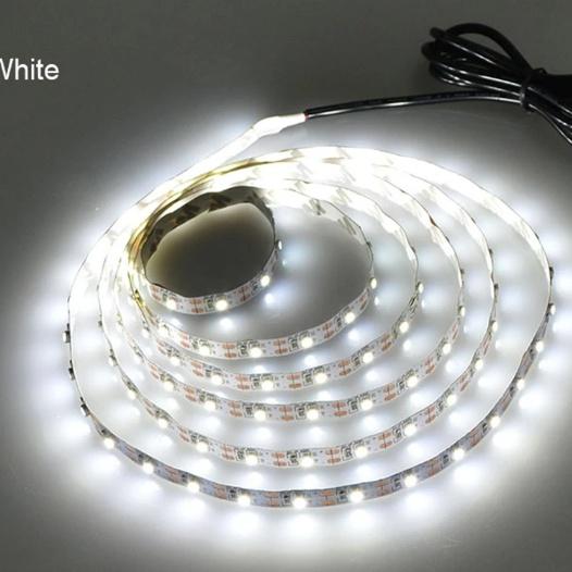 Dải đèn LED USB, DC 5V, 2835 Trắng, Tira LED Strip Light, Băng đèn nền TV, Đèn trang trí nhà, Chiều dài: 1-5m