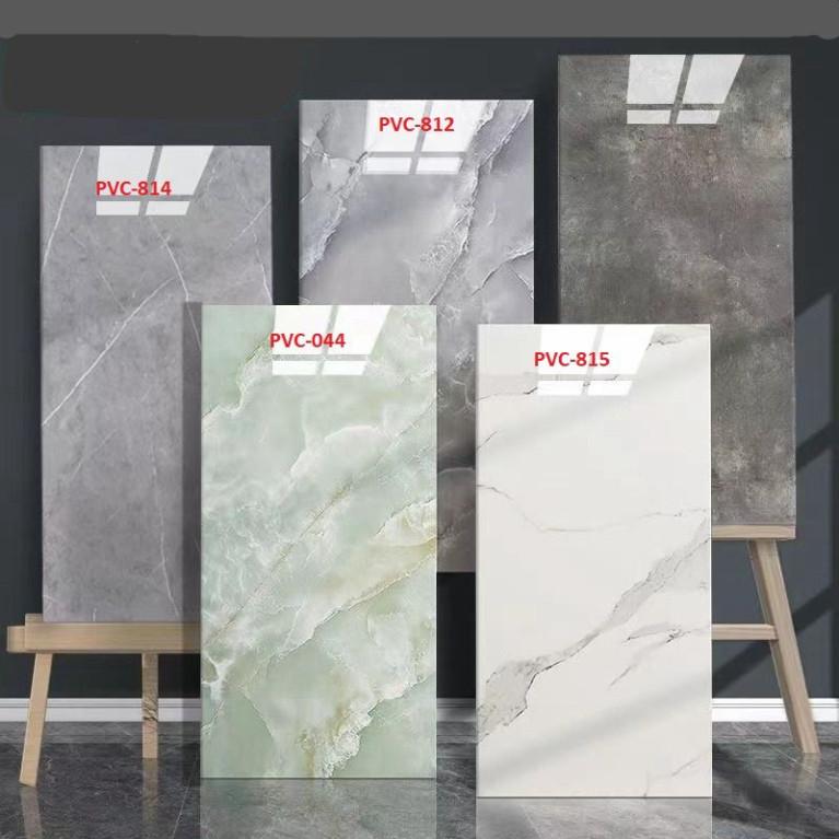 freeship COMBO 100 tấm miếng dán tường phủ nhựa PVC 3D kích tấc 60x30cm tráng nhôm mặt sau xốp dán ốp tường pvc