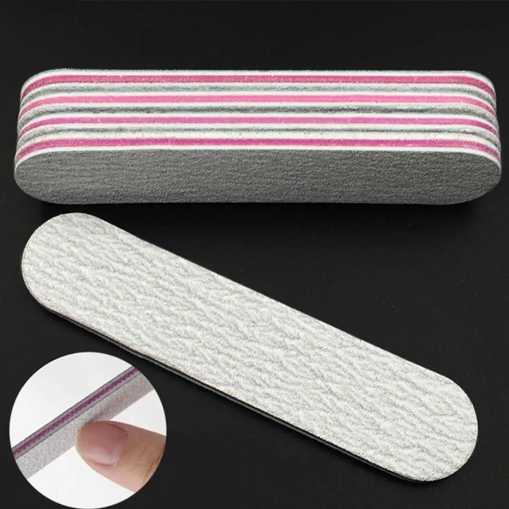 moiistty 1/5PCS Manicure Care Tool Double Side Mini Nail Files Manicure Grinding Polishing Nailfile Nail Polish Strips Manicure Sanding Buffer Tool
