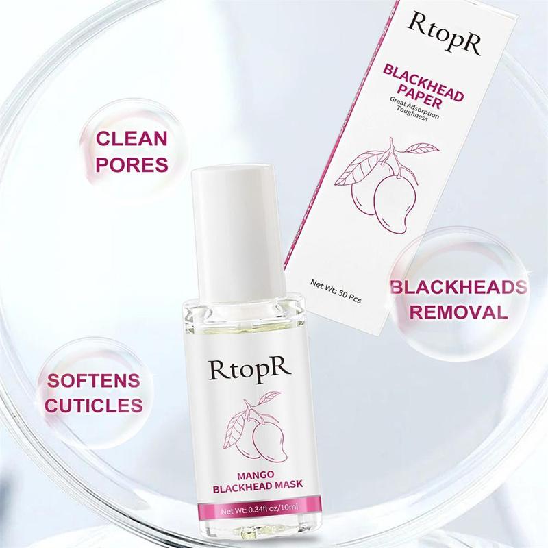 Product Introduction of RtopR Cleaning Pores Peeling Off Nose Mask Mango Blackhead Mask Shrink Pores Serum Skincare 25