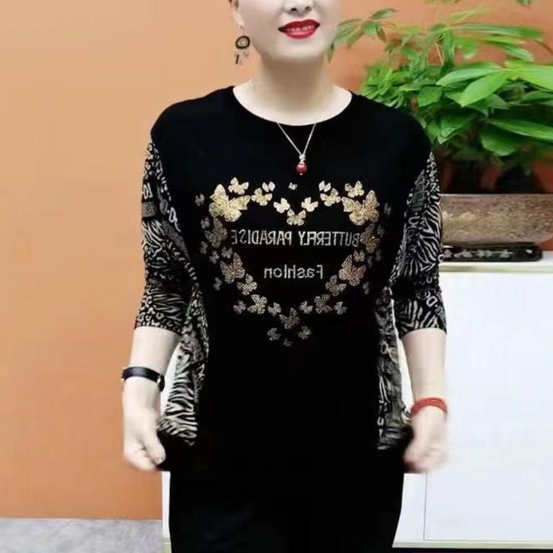Áo Lớp Nền Nữ, Phong Cách Phương Tây Cao Cấp, In Hình Khoan Nóng, Hàng Mới Về, Dài Tay, Thường Ngày Mỏng, Áo Khoác Giấu Bụng, Thích Hợp Cho Phụ Nữ, Năm 2024 1