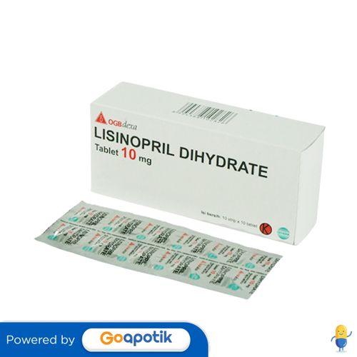 Gambar LISINOPRIL DIHYDRATE OGB DEXA MEDICA 10 MG BOX 100 TABLET / HIPERTENSI dari Apotek Siwalan by GoApotik Kota Surabaya Tokopedia
