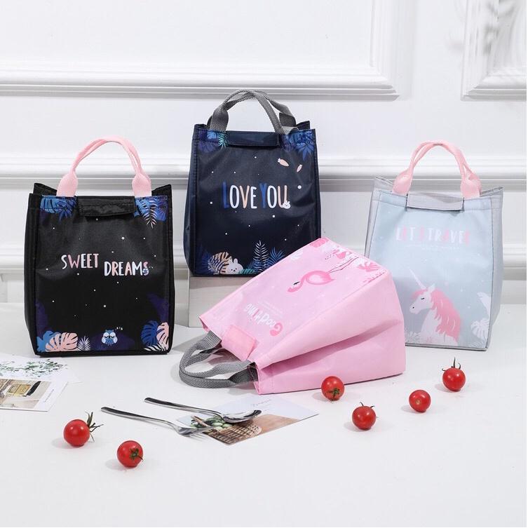 IOS 613 Tas Bekal Lunch Cooler Bag  Waterproof Tas Bento Alumunium Foil Lunch Bag Import COD 2