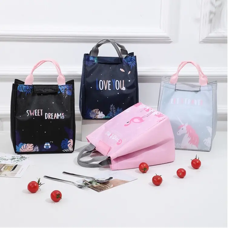 IOS 613 Tas Bekal Lunch Cooler Bag  Waterproof Tas Bento Alumunium Foil Lunch Bag Import COD 2