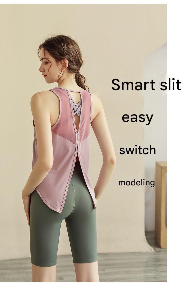 Product Introduction of Áo Ngực Thể Thao Dáng Rộng Và Áo Ba Lỗ Tập Yoga, Dành Cho Nữ, SHQX, Thiết Kế Hở Lưng Thoáng Khí, Thích Hợp Tập Gym Và Chạy Bộ 7