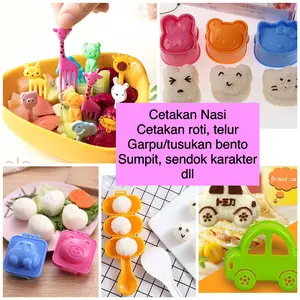 Tusukan Bento & Hiasan Bekal Makan Garpu Kecil Hias untuk Bekal Makan Anak Buah