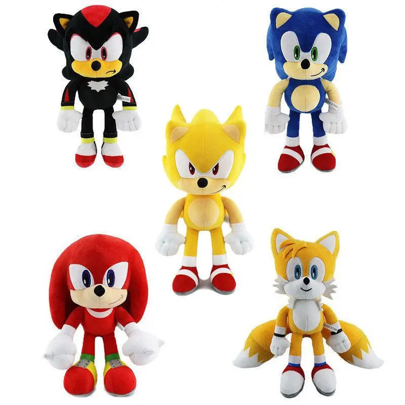 Đồ Chơi Nhồi Bông Siêu Sonic, Sonic the Hedgehog, Sáu Mặt Dây Chuyền Nhỏ Búp Bê Nhồi Bông Hoạt Hình Sonic, Hàng Mới Về Năm 2024