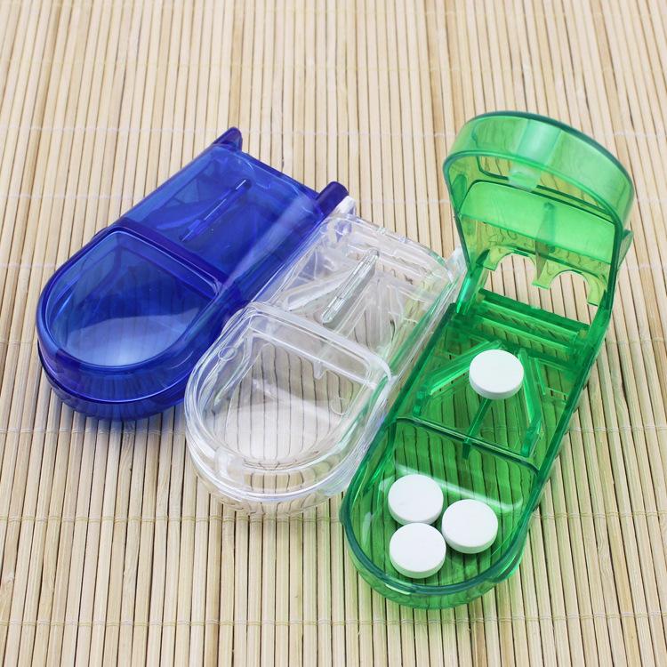 Dụng Cụ Cắt Thuốc Kiêm Hộp Đựng Thuốc Đa Năng Tiện Dụng