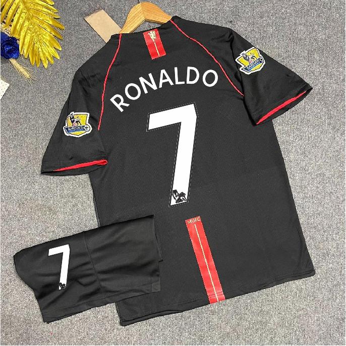 Bộ Quần Áo bóng đá CLB Manchester United Sân Khách 2007 2008 - Vải Polyeste Gai Thái Chuẩn Thi Đấu Top áođábanh nữ