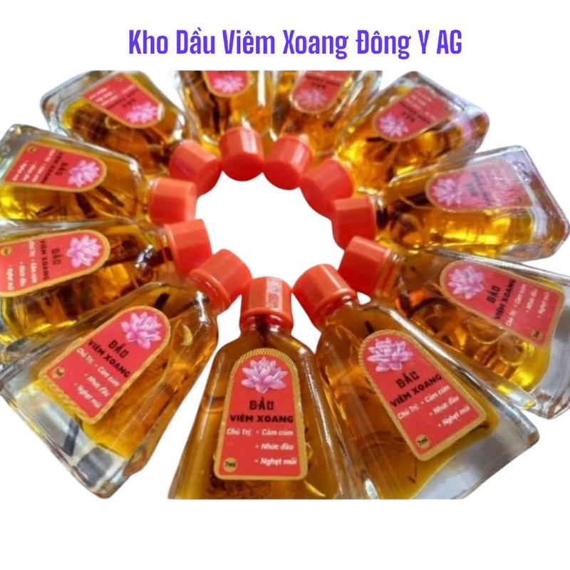 5 Chai Dầu Viêm Xoang viêm mũi 7ML lớn ( có rể thuốc thơm nóng ) tem sen đỏ