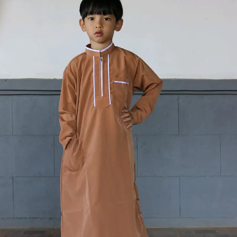 Jubah gamis Anak Laki-laki Usia 1__3__5__7 _9_11_13Tahun Setrip 5