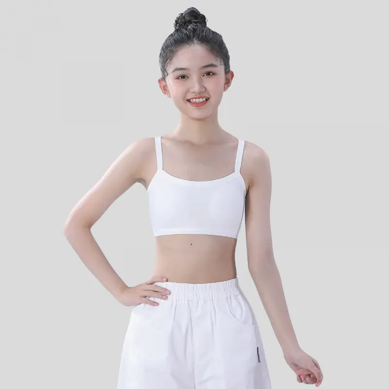 Áo Ngực Áo Ống Ngực Cho Bé Gái, Thiếu Niên, Trẻ Em, Học Sinh, Loại Vest, Mỏng Và Thoáng Khí, Đồ Lót Cotton Thoải Mái, Thích Hợp Cho Mùa Hè 5
