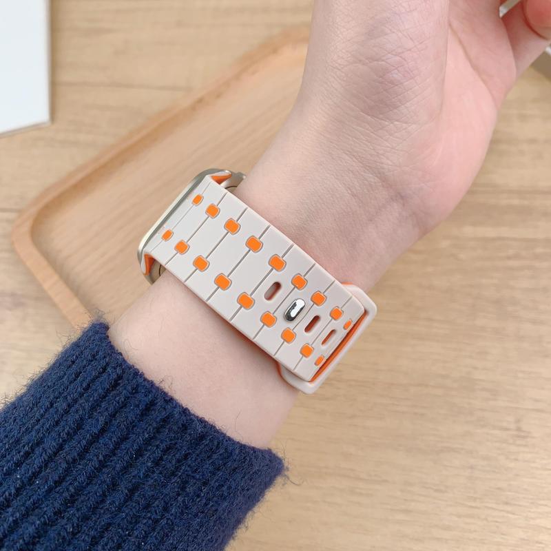 Silicone Watch Band (Band Only), Replacement Watch Band for Apple Watch Ultra/2 45 49 41 44 42 40, Smart Watch Wearable Accessories for Men & Women 8