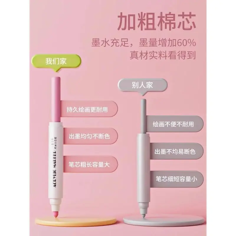 Bút Đánh Dấu Acrylic, Chuyên Nghiệp, 60 Màu, Thích Hợp Cho Học Sinh Và Trẻ Em, Không Độc Hại, Có Thể Giặt Được, Đóng Hộp, Giá Rẻ Và Dễ Sử Dụng, Phát Hành Năm 2024 4