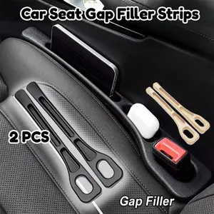 1 Pasang Gap Filler Mobil Strip Penutup Celah Jok Mobil Anti Drop PU Car Seat Gap Filler Penutup Celah Jok Mobil Praktis Mudah Dipasang