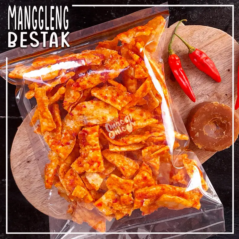keripik singkong bestak manggleng pedas manis 250gram 0