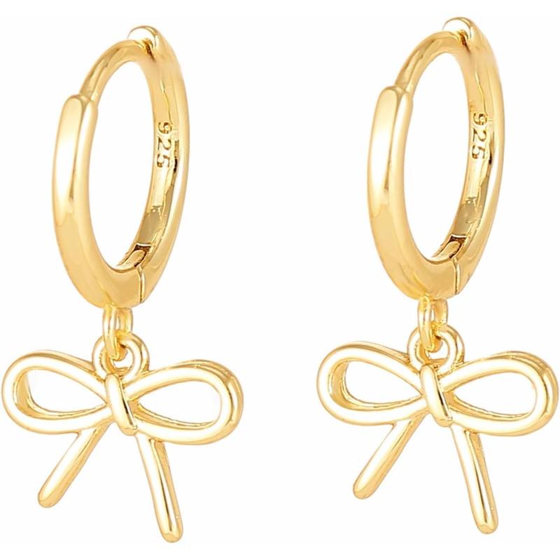 Pearl Bow Hoop Earrings Pearl Bow Hoop Earrings
