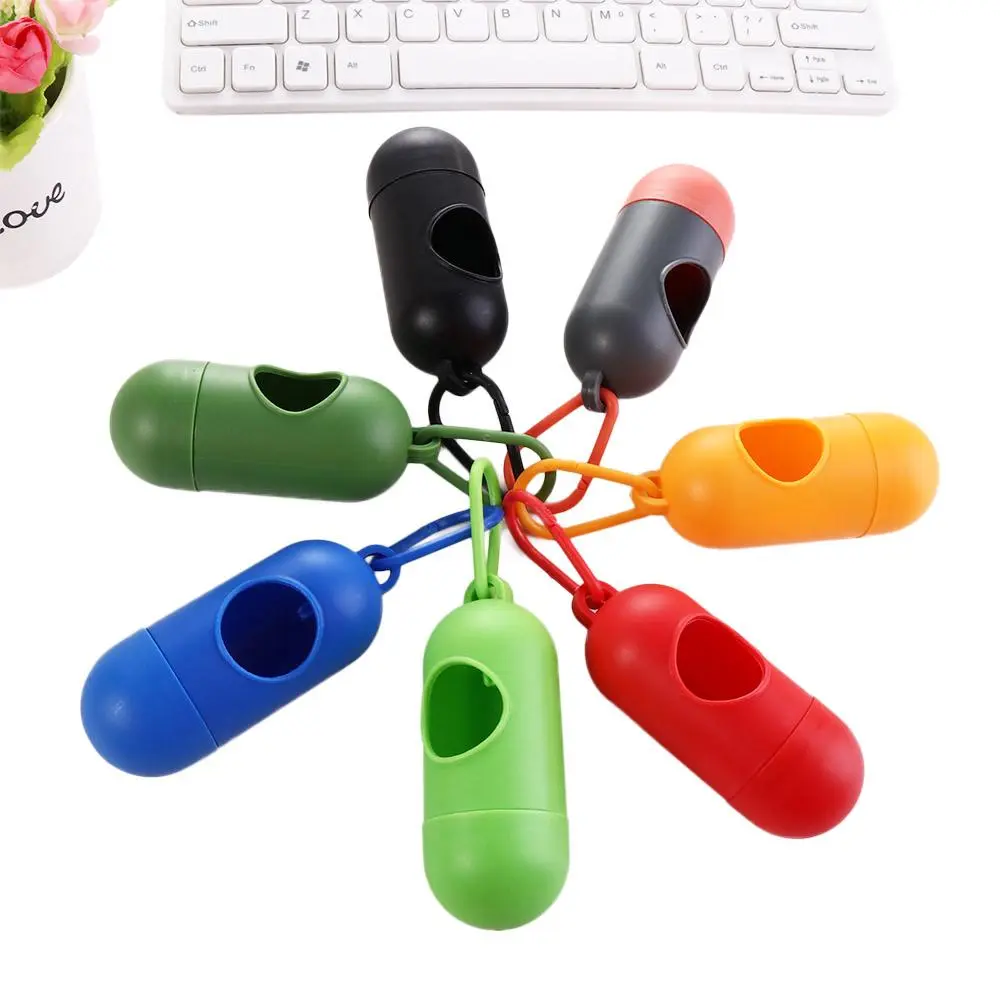 Mini Portable Cat Puppy for Walking Travel Cat Litter Bag Pet Waste Bag Holder Trash Sack Case Carrier Dog Poop Bags Dispenser Garbage Storag Box
