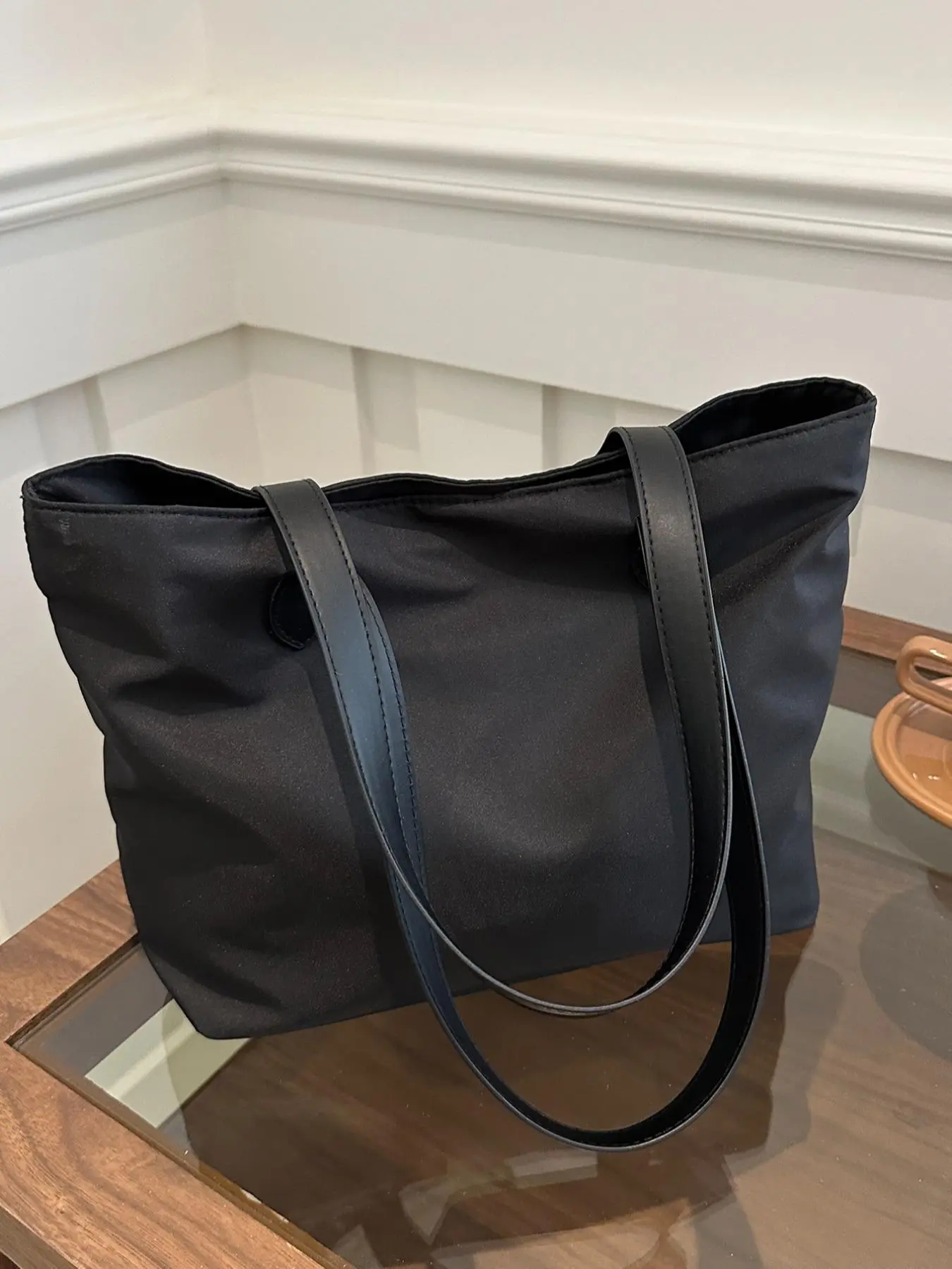 Solid Color Tote Bag, Fashionable Casual Shoulder Bag for Women & Girls, Simple All-match Bag for Daily Life & Work,  Handbags