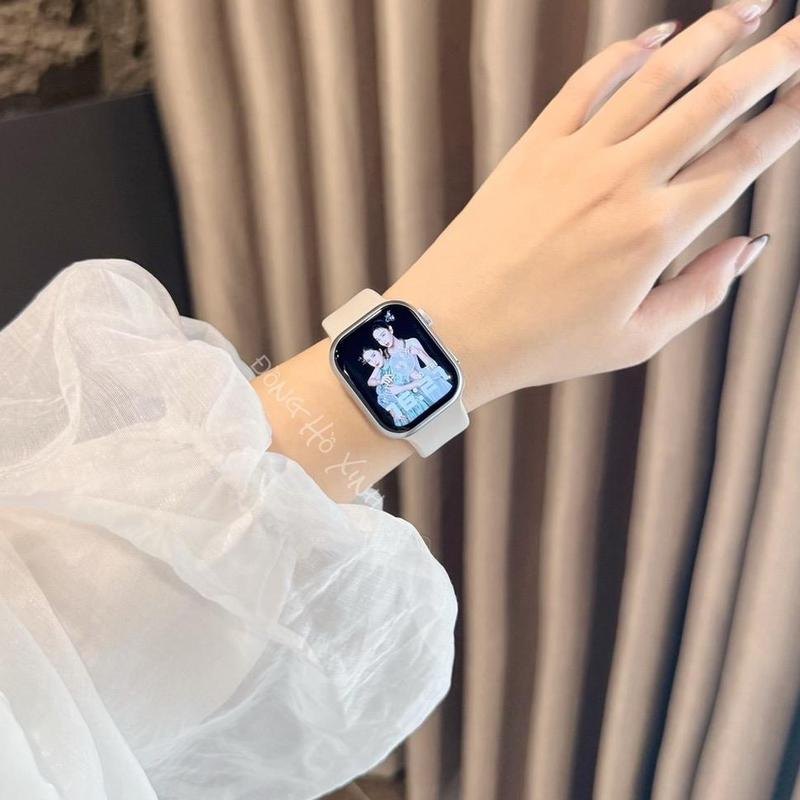 Đồng Hồ Thông Minh SR10 Viền TitanNhám Nghe Gọi Bluetooth Chat GPT 4GB Bộ nhớ Tải Album Ảnh Nhạc  Size 38/41mm Tặng TaiNghe+Dán Màn+Dây đeo phụ