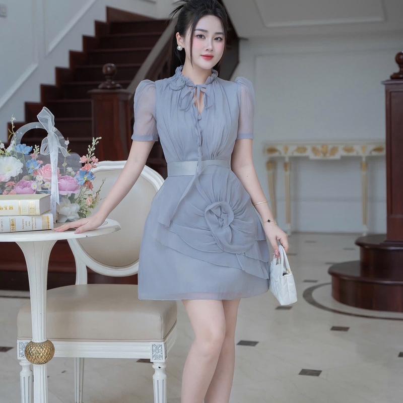Lali_váy tácta phối tơ chân cuốn hoa sang chảnh_Ll071 6