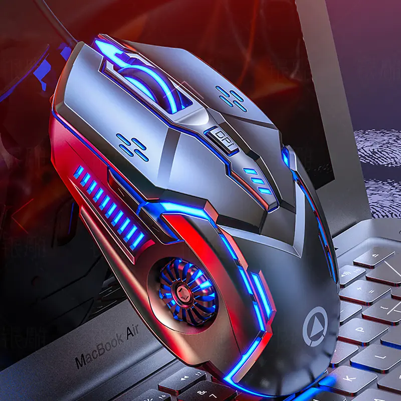 Chuột gaming máy tính có dây game thủ SIDOTECH G5 thiết kế công thái học 7 chế độ ánh sáng led rgb 4 cấp độ nhạy dpi 3200 dành cho game thủ chơi liên minh huyền thoại 1