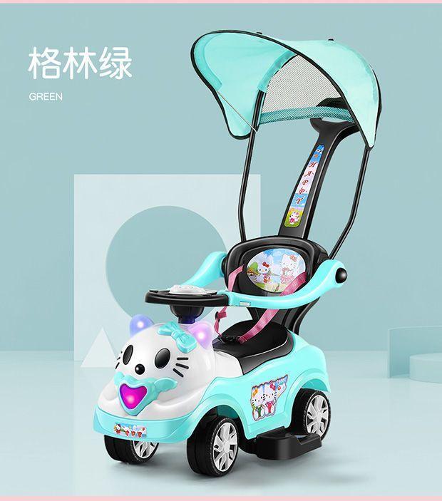 Product Introduction of Kereta Ayun Tolak Tangan Bayi, Mainan Empat Roda, Roda Universal, Anti-Rollover, Sesuai untuk 1-2-3 Tahun, Kereta Bayi Boleh Duduk, 2024 19