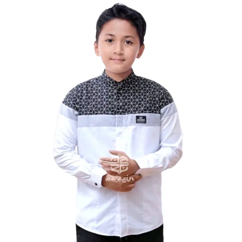 baju koko anak laki-laki lengan panjang batik senopati 9-15 th Muslim remaja 1