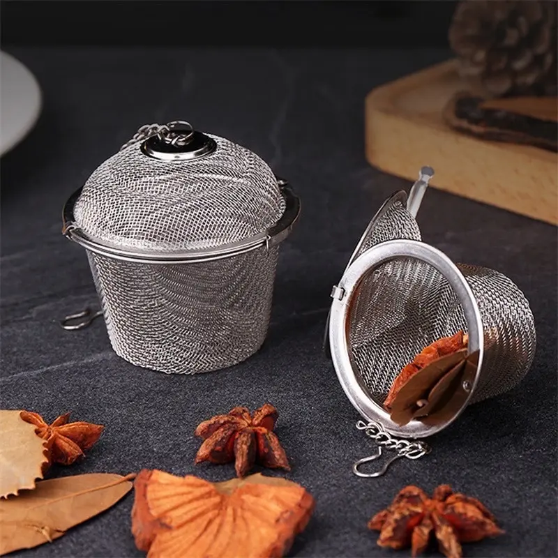 Dụng cụ lọc trà, lọc gia vị lưới inox bền bỉ không gỉ sét nhiều size