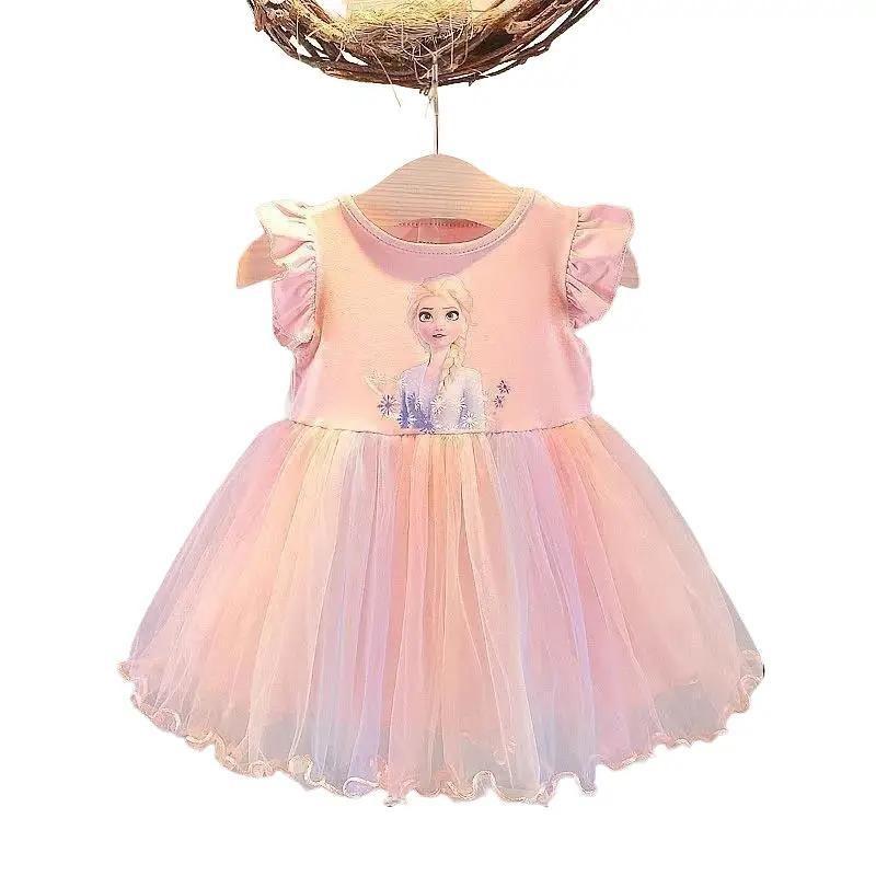 Đầm elsa cho bé gái, đầm công chúa elsa cho bé 1- 7 tuổi thời trang, đầm xinh Themon shop cho bé gái