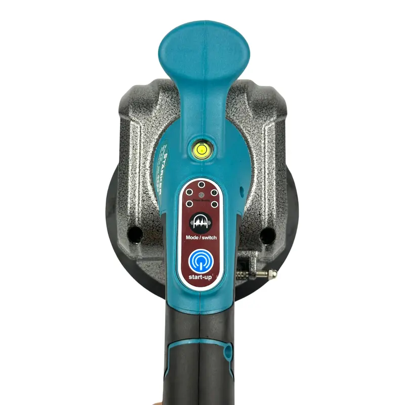 Thân máy ốp lát gạch men, máy đầm rung dùng pin Makita 18-21V chân phổ thông, nút cảm ứng, 5 cấp tốc rung 3