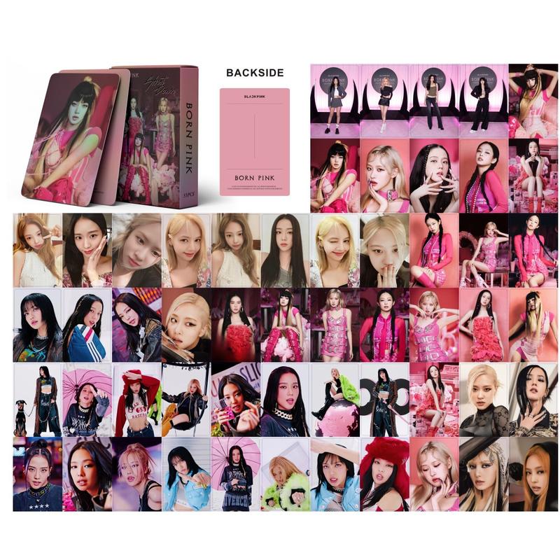 Product Introduction of Thẻ Lomo Xe Tải Mini Laser Born Pink BLACKPINK, Bộ Sưu Tập 55, Chủ Đề Lisa Rose, Màu Đen, Thích Hợp Làm Thẻ Sưu Tập 5