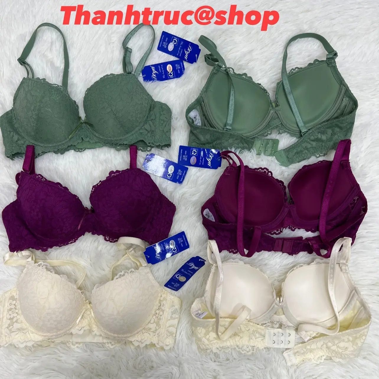 [BOYA522] Áo lót REN đệm MỎNG có gọng, 2 móc cài - Áo ngực nữ ren Woman Bra
