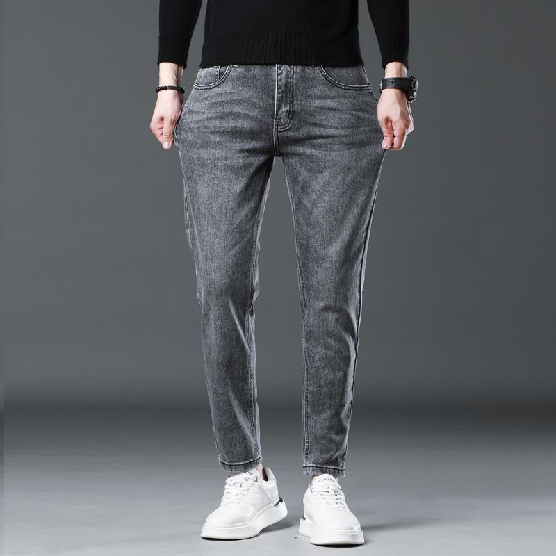 Quần Jean Nam Co Giãn Quần Bò Dáng Côn 03 Màu Cao Cấp Trơn Menswear Pants Có Túi Ong Denim 8